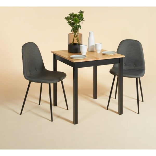 Súprava 2 tmavosivých jedálenských stoličiek Bonami Essentials Lissy-image-1