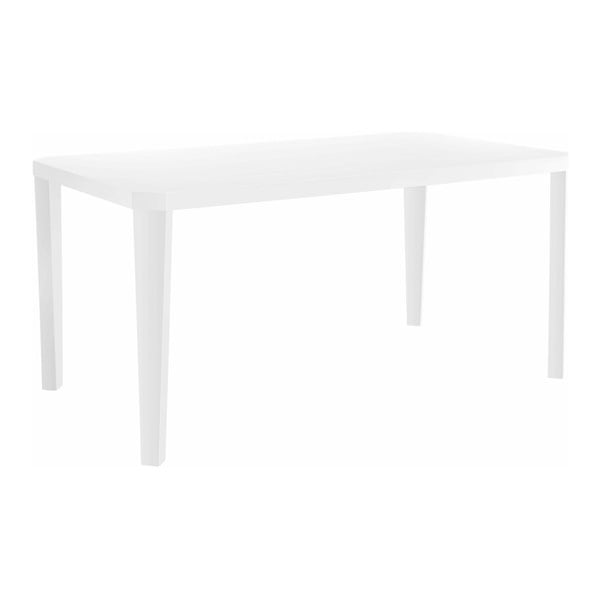Lesklý biely jedálenský stôl Støraa Argos, 90 x 160 cm
