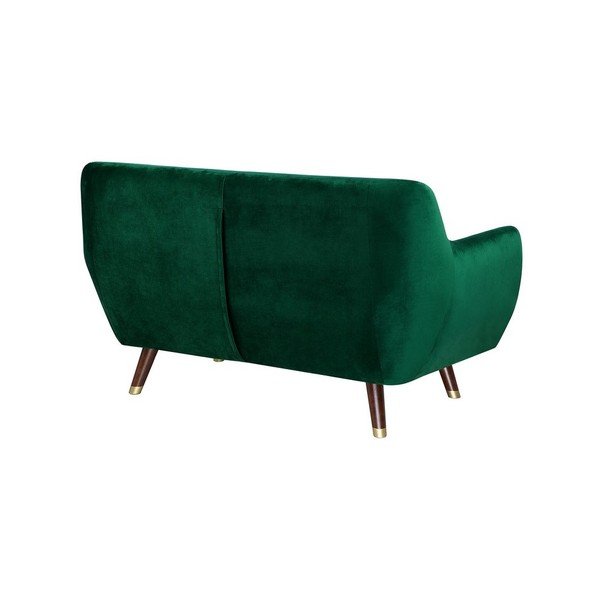 Smaragdovozelená dvojmiestna pohovka so zamatovým poťahom Monobeli Willy-image-3