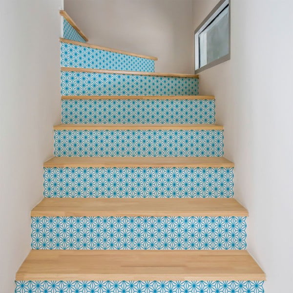 Sada 2 samolepiek na schody Ambiance Stairs Stickers Halvor, 15 × 105 cm