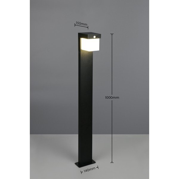 LED stĺpové solárne vonkajšie svietidlo (výška 100 cm) Colombo – Reality-image-4