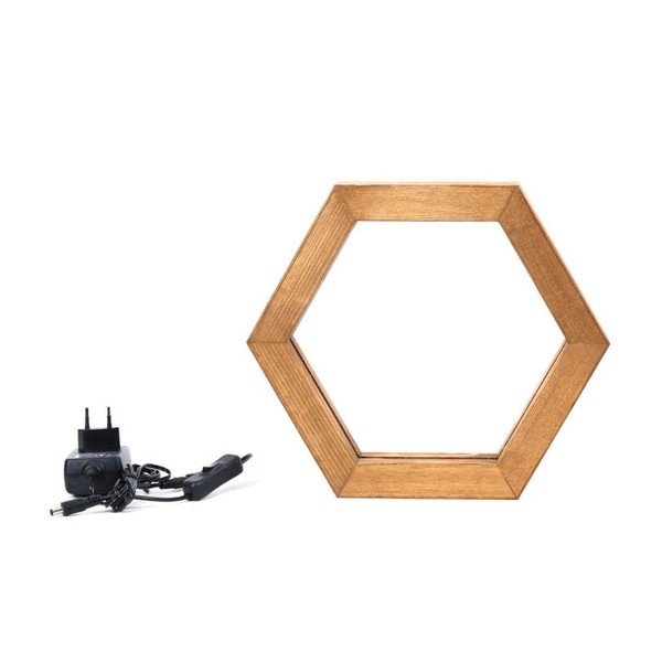 Drevené stolové svietidlo Honeybee-image-1