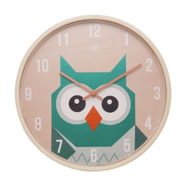 Nástenné hodiny Geo Owl, 30 cm