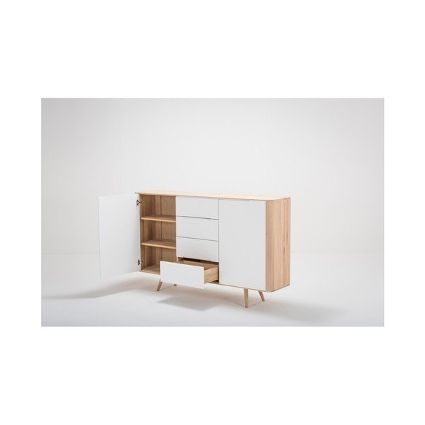 Komoda z dubového dreva Gazzda Ena Two, 180 × 42 × 110 cm-image-1