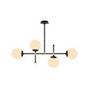 Čierne závesné svietidlo Squid Lighting Kruva, výška 57 cm