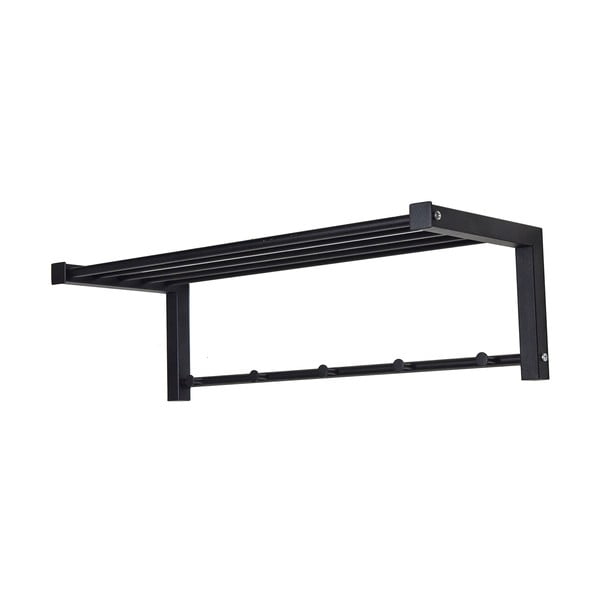 Čierny kovový nástenný vešiak 78,5 cm Bergum – Spinder Design-image-2