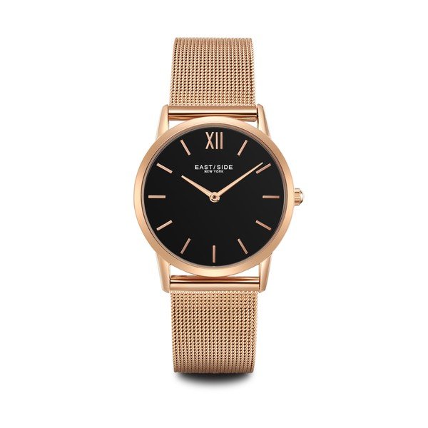 Dámske hodinky v ružovozlatej farbe s čiernym ciferníkom Eastside Upper Union