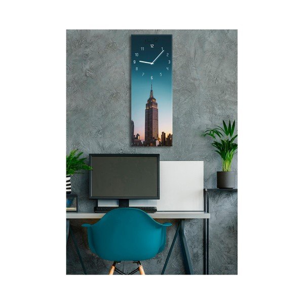 Nástenné hodiny Styler Glassclock Manhattan, 20 × 60 cm-image-1
