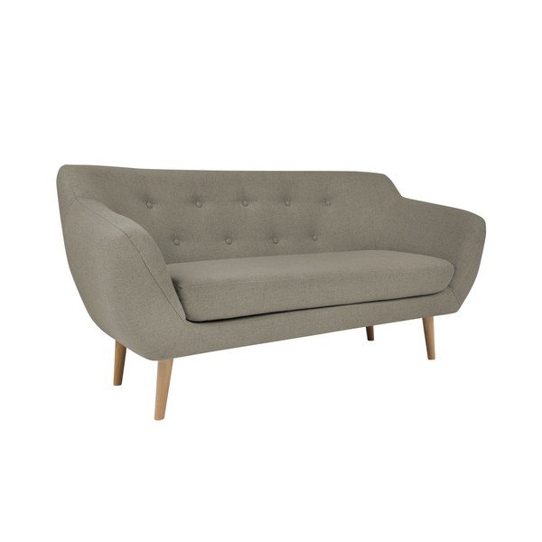 Hnedá dvojmiestna pohovka so svetlými nohami Mazzini Sofas Sicile-image-2