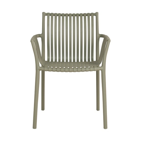 Zelené plastové záhradné stoličky v súprave 2 ks Tulsa – House Nordic-image-2