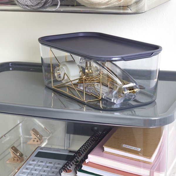 Vnútorný úložný box s vekom z recyklovaného plastu iD Wallspace – iDesign-image-1