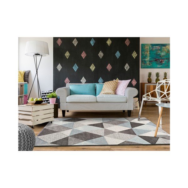 Sivo-modrý koberec vhodný aj do exteriéru Universal Naia Blue, 120 x 170 cm-image-1