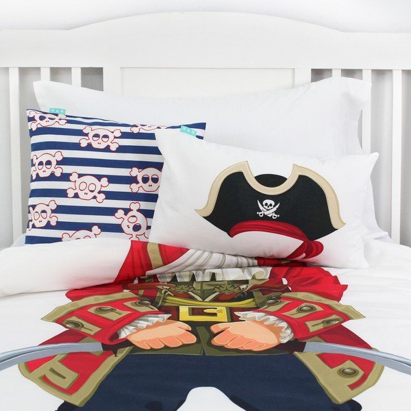 Bavlnená obojstranná obliečka na vankúš Baleno Pirate, 50 × 30 cm-image-1