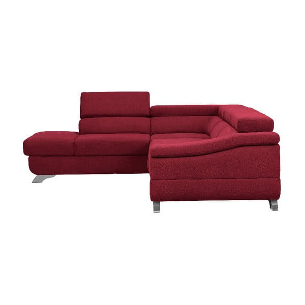 Červená rozkladacia rohová pohovka Windsor & Co Sofas Gamma, ľavý roh-image-1