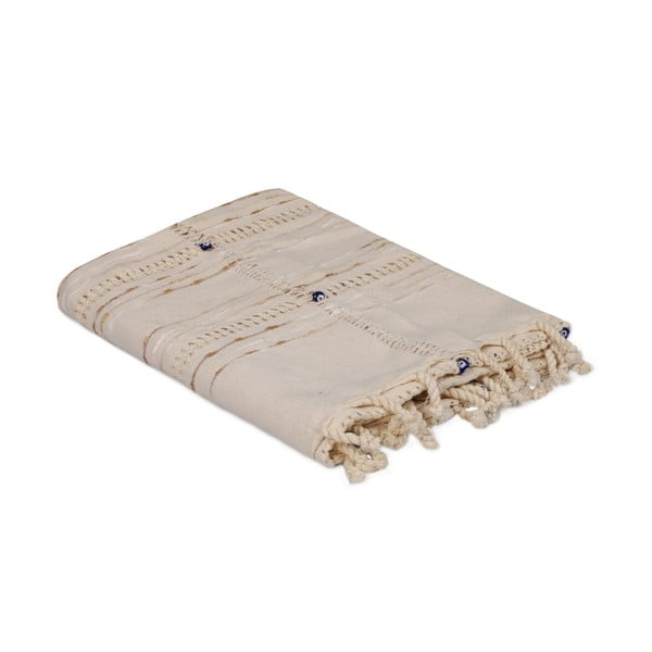 Krémovobiely bavlnený obrus Nergiz, 150 x 150 cm
