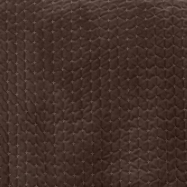 Tmavohnedý zamatový prešívaný pléd 240x260 cm Attica Velvet – Bianca-image-2