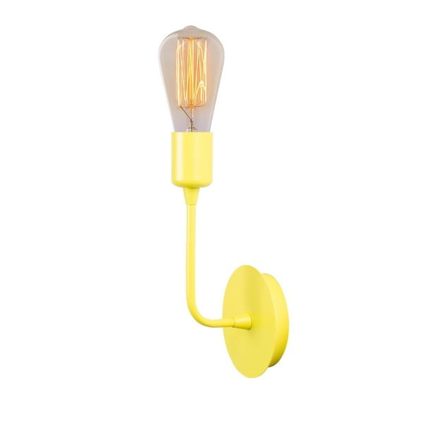 Žlté nástenné svietidlo Simple Drop