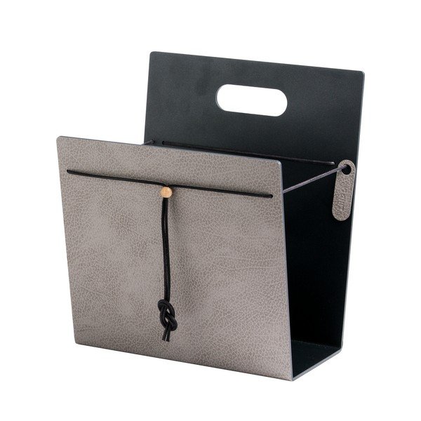 Kovový/z eko kože stojan na časopisy Hippo M – LIND DNA