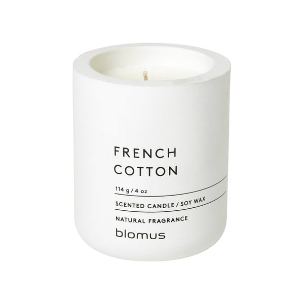 Vonná  sójová sviečka doba horenia 24 h Fraga: French Cotton – Blomus