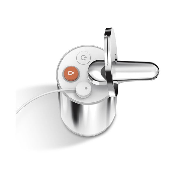 Automatický oceľový dávkovač mydla v striebornej farbe 266 ml - simplehuman-image-4