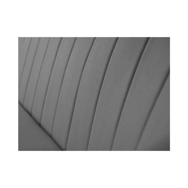 Sivá pohovka pre troch Mazzini Sofas Toscane, čierne nohy-image-4