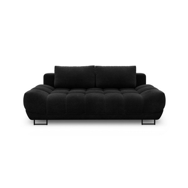 Čierna trojmiestna rozkladacia pohovka Windsor & Co Sofas Cumulus