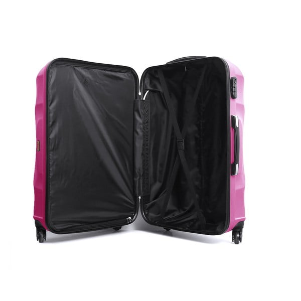 Ružový cestovný kufor na kolieskach Hero Moscou-e, 30 l-image-1