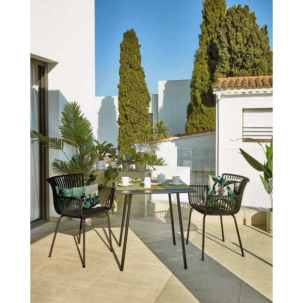 Čierna záhradná stolička Kave Home Surpika-image-1