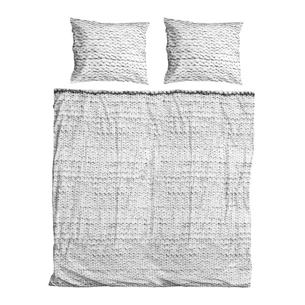 Sivé obliečky Snurk Twirre, 200 x 200 cm