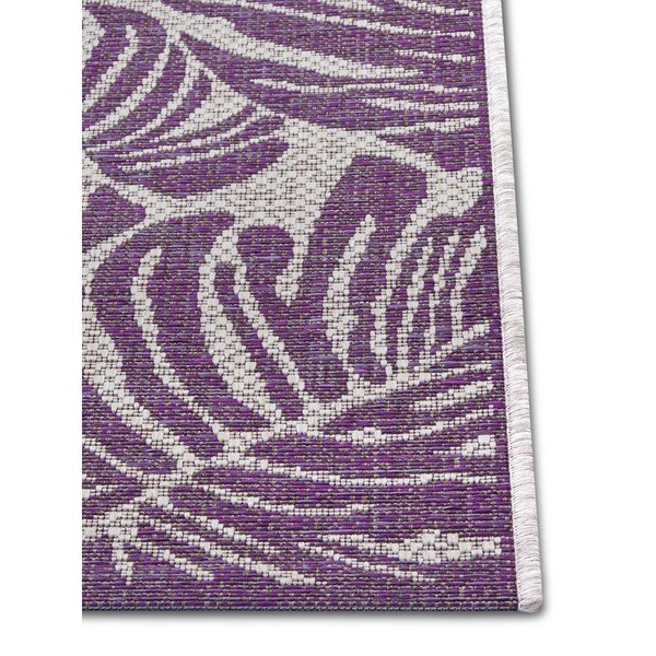Fialovo-béžový vonkajší koberec NORTHRUGS Monstera, 160 x 230 cm-image-2