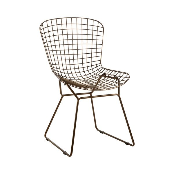Kovová jedálenská stolička v bronzovej farbe District – Premier Housewares
