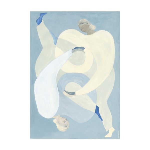 Plagát 70x100 cm Hold You - Blue – Sofia Lind – The Poster Club