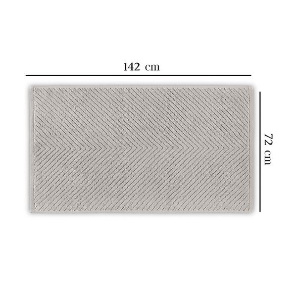 Svetlosivá bavlnená osuška 142x76 cm Chevron - Foutastic-image-1