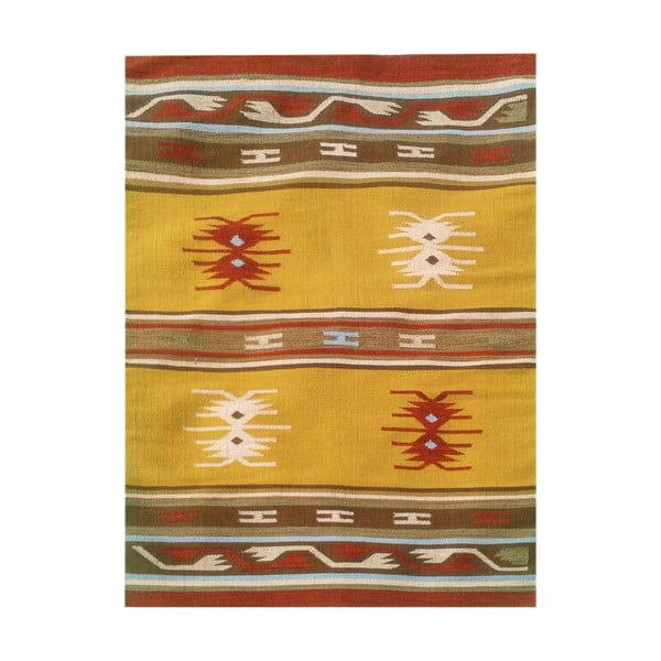 Vlnený koberec Kilim No. 127, 120x180 cm