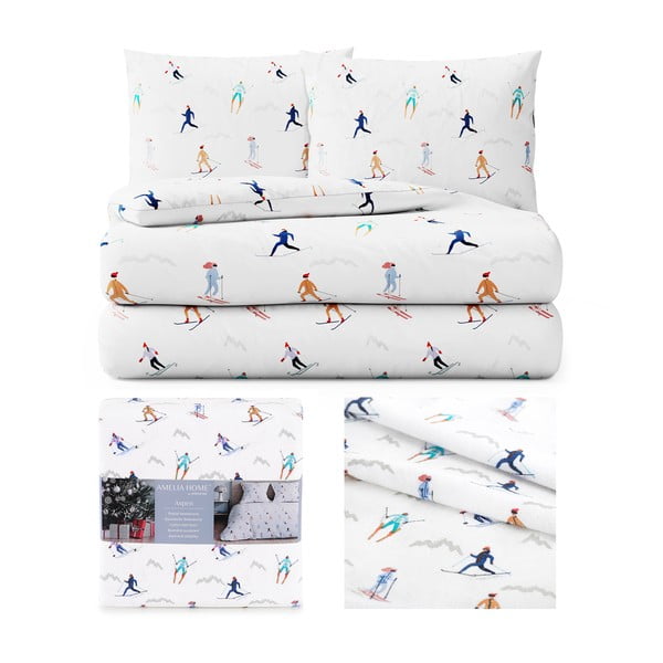 Flanelové obliečky na dvojlôžko AmeliaHome Snuggy Aspen, 200 x 200 cm-image-2