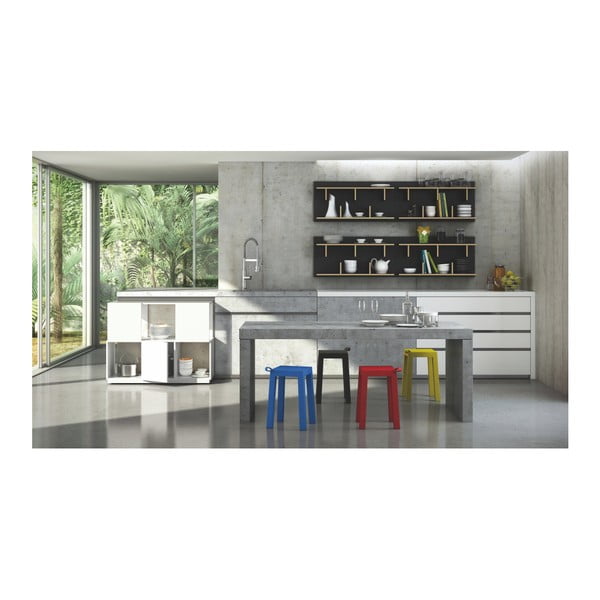 Čierny nástenný policový systém TemaHome Bern, šírka 90 cm-image-4