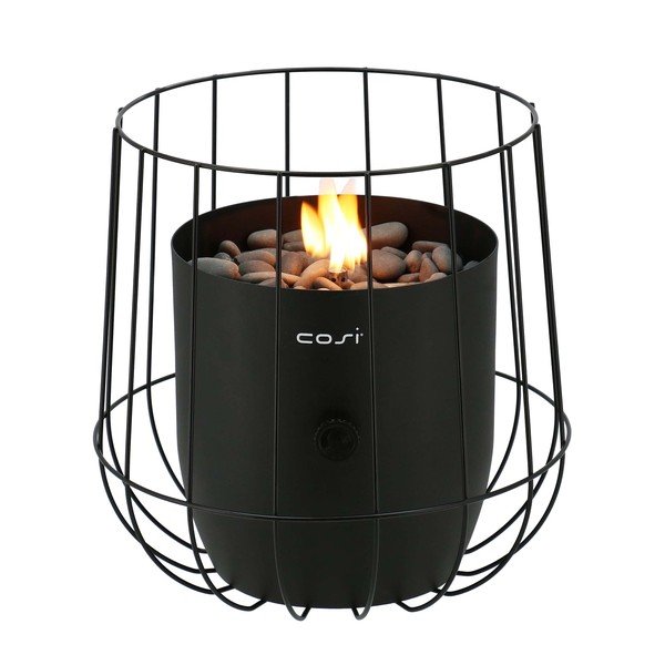 Čierna plynová lampa Cosi Basket, výška 31 cm-image-2