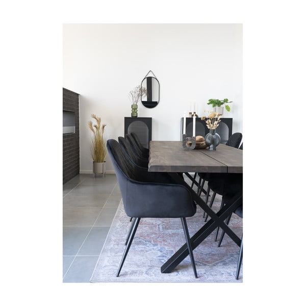 Modrá sklenená váza (výška 20,5 cm) Sia – House Nordic-image-4