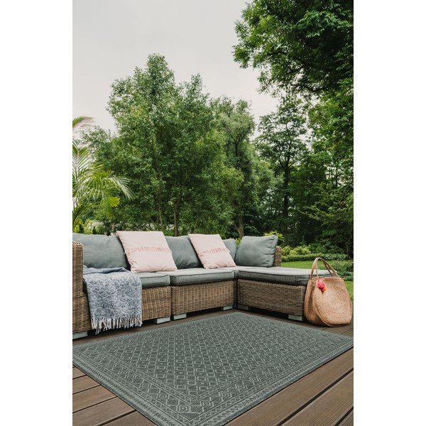 Zelený vonkajší koberec 230x160 cm Terrazzo - Floorita-image-1