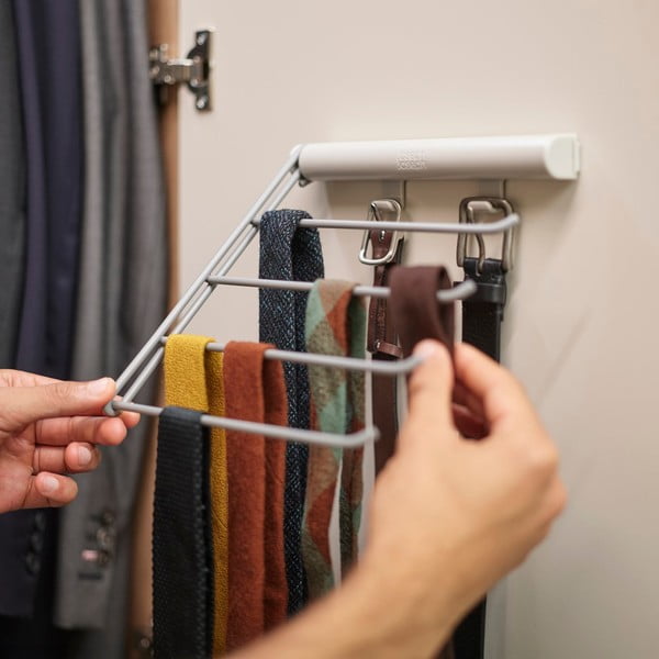 Kovový vešiak na kravaty a opasky Orderly – Joseph Joseph-image-1