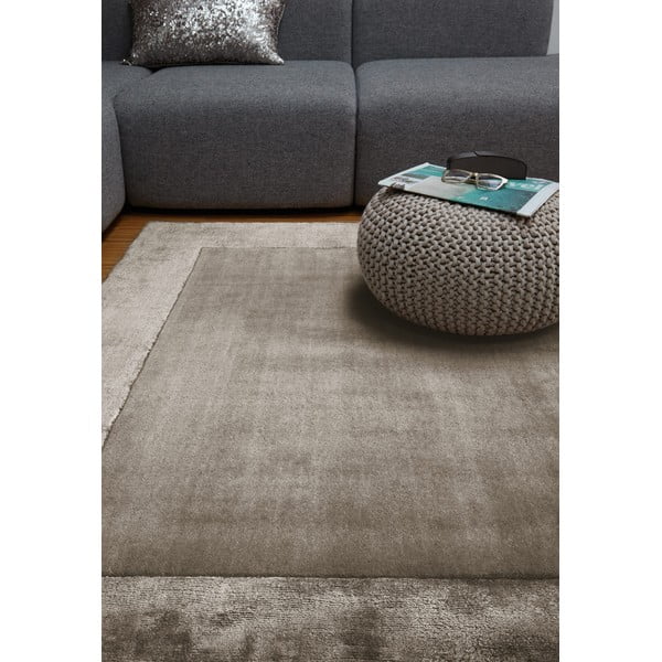 Hnedý ručne tkaný koberec s prímesou vlny 160x230 cm Ascot – Asiatic Carpets-image-1