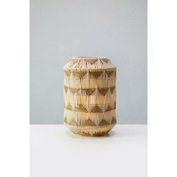 Stolová lampa v prírodnej farbe s tienidlom z textilu a juty (výška 35 cm) Ano – Markslöjd-image-3