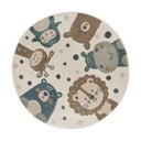 Béžový detský koberec ø 140 cm Animal Party – Hanse Home