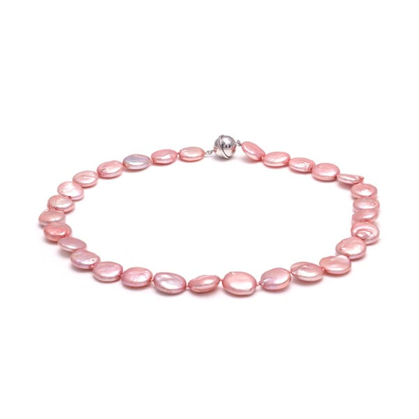 Ružový perlový náhrdelník GemSeller Buglo