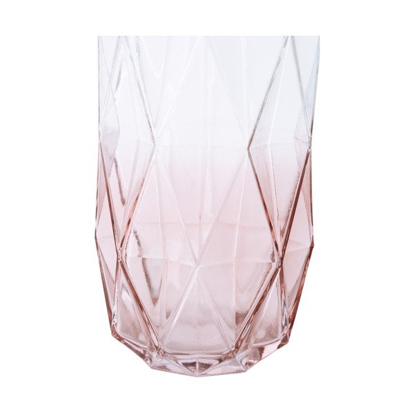 Ružová sklenená váza (výška  28 cm) Brice – Premier Housewares-image-1