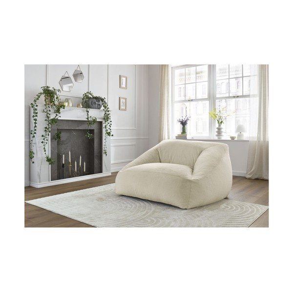 Krémový sedací vak z umelej kožušiny Lilibet – Bobochic Paris-image-1