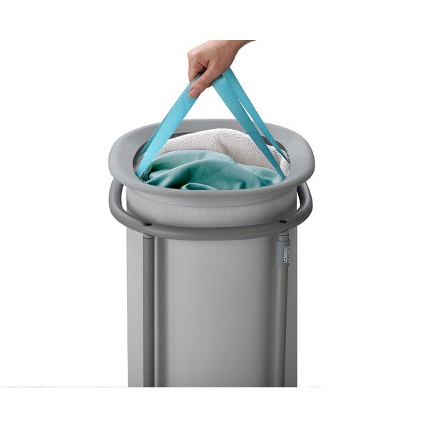 Svetlosivý látkový kôš na bielizeň 50 l Duo – Joseph Joseph-image-3