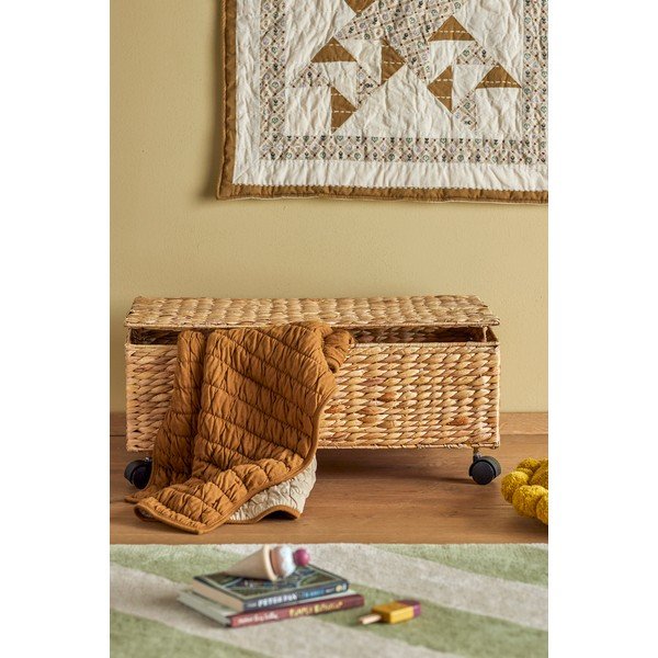 Detský úložný box z vodného hyacintu v prírodnej farbe 63x40x26 cm Nelas – Bloomingville Mini-image-1