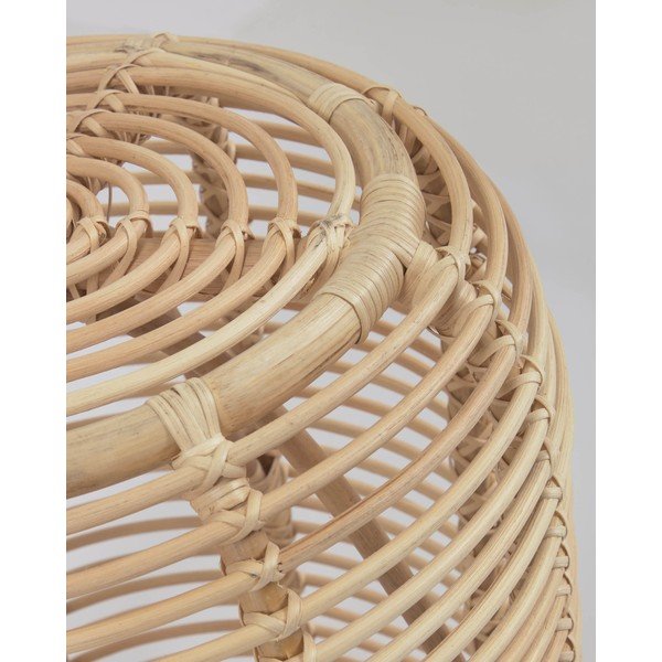 Ratanový okrúhly odkladací stolík ø 45 cm Kohana – Kave Home-image-3