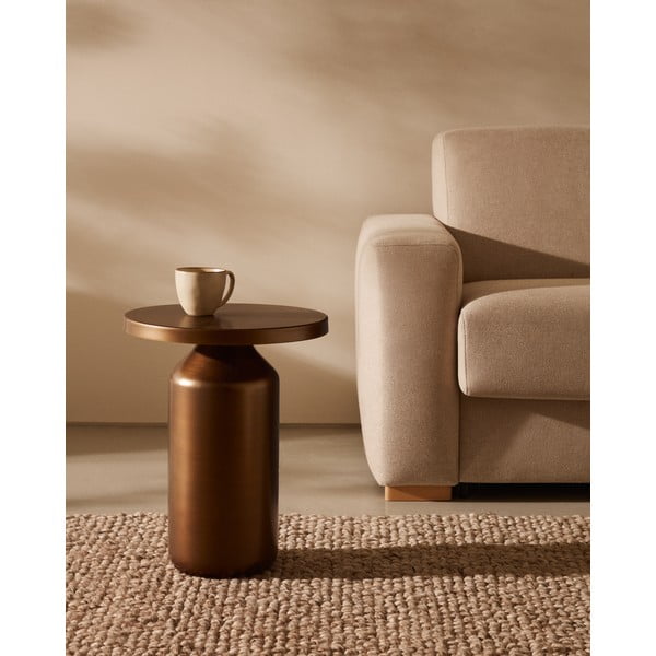 Kovový okrúhly odkladací stolík ø 40,5 cm Malya – Kave Home-image-1